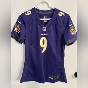 Women’s size small NFL Nike On Field Baltimore Ravens #9 Justin Tucker Jersey